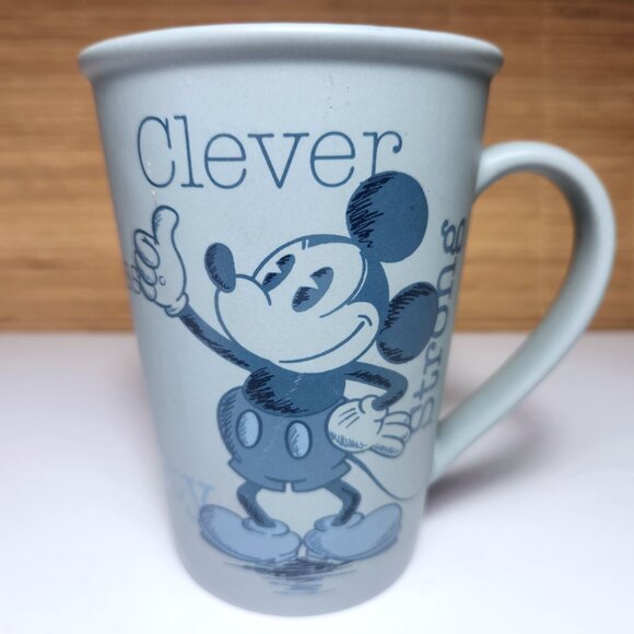 Mickey Mouse Coffee Mug Cup Clever Strong Smart Brave Walt Disney World 10 oz - Picture 3 of 9